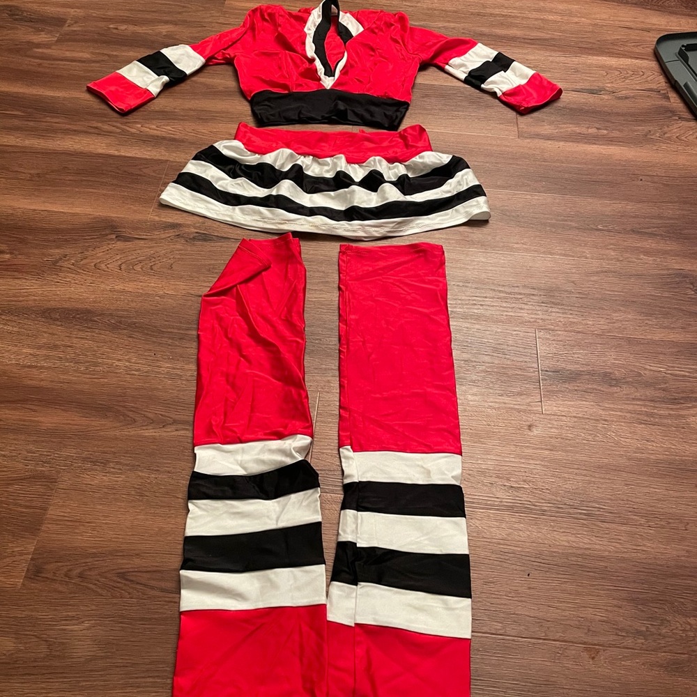 Blackhawks Ice Girl outfit